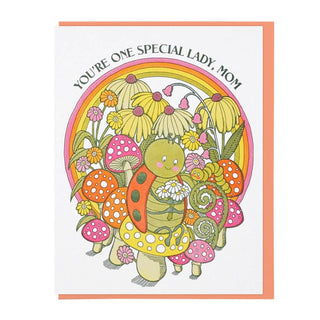 Special Ladybug Mom Greeting Card