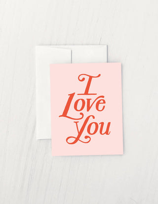 I Love You Paperback Card