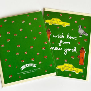 New York City Silhouettes Greeting Card 
