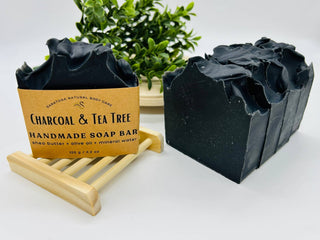 Charcoal Tea Tree Handmade Soap Bar