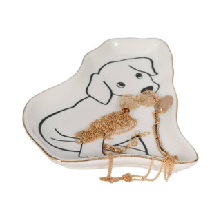 Ceramic Puppy Trinket Tray
