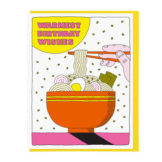 Warmest Birthday Wishes Ramen Greeting Card