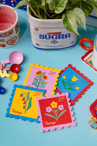 Stamps Coaster Set