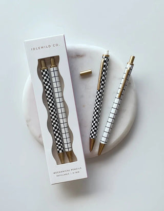 Grid & Checks Mechanical Pencil Set