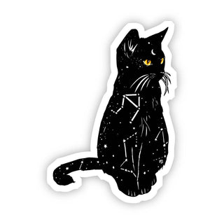 Black Cat Constellation Sticker