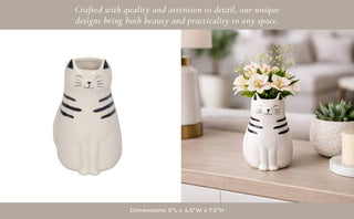 Ceramic Pretty Kitty Vase