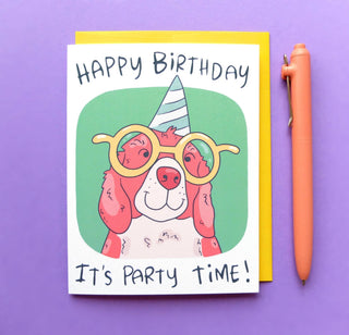 Happy Birthday, It's Party Time Greeting Card