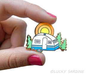 Happy Camper Enamel Pin