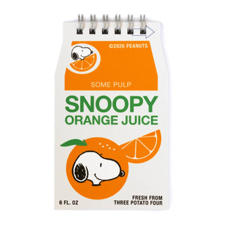 Snoopy Orange Juice Mini Notebook