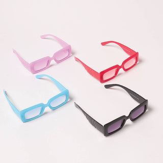 Kid's Pastel Rectangular Fashion Sunglasses