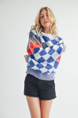 Kaja Argyle Sweater