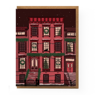 Holiday Brownstone Card