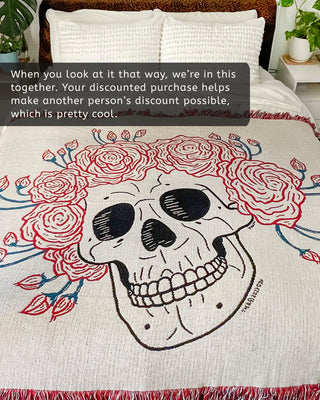 Grateful Dead Sunset Bear Women's Stripes Zip Hoodie