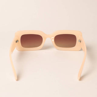 Women's Bold Rectangular Pastel Sunglasses