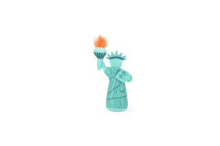 NYC Lady Liberty Dog Toy