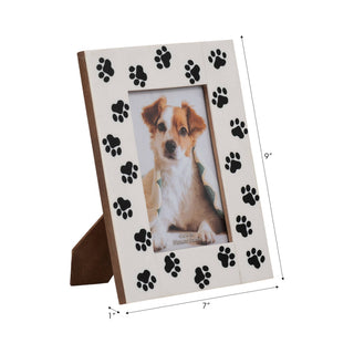 Resin Wood Paw Prints Photo Frame