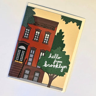 Brooklyn Brownstone Greeting Card 