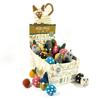 Assorted Woodland Wool Cat Toys