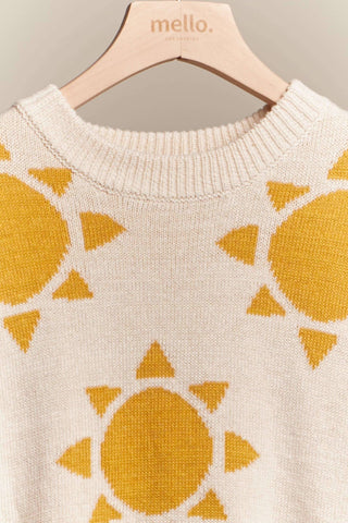 Sun Patched Loose Fit Sweater