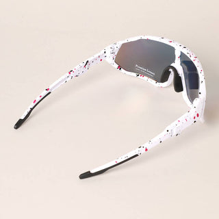 Multicolor Frame Tinted Lenses Sport Sunglasses