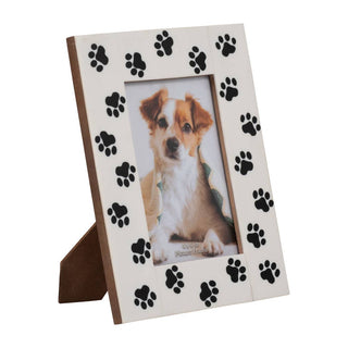 Resin Wood Paw Prints Photo Frame