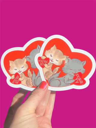 You're So Purr-ty Sticker