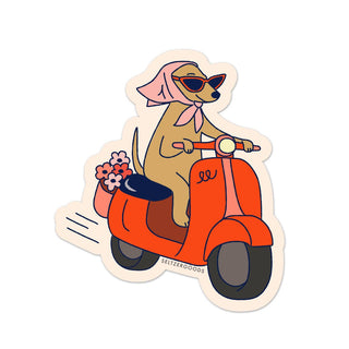 Ciao Scooter Dog Sticker
