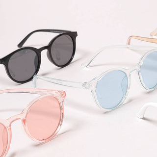 Kid's Round Bold Tinted Sunglasses