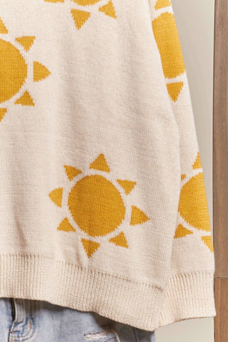 Sun Patched Loose Fit Sweater