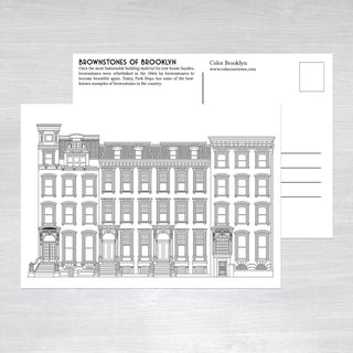 Assorted Brooklyn Coloring Postcards