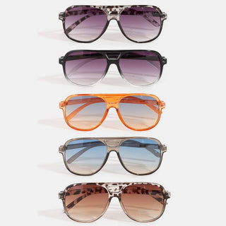 Retro Gradient Pilot Style Sunglasses