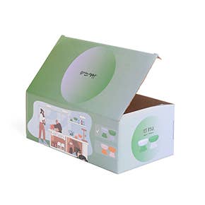 Raised Blue & Green Cat Feeders