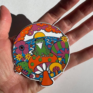 Happy Frog Rubber Magnet