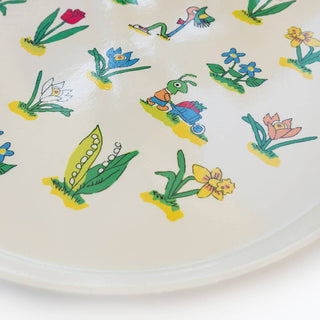 Floral Large Round Trinket Tray