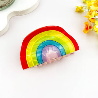 Rainbow Hair Claw Clip