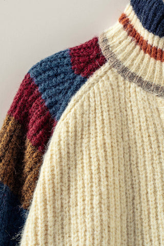 Chunky Rib-Knit Faux Fur Lined Cardigan