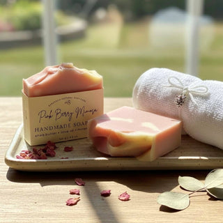 Pink Berry Mimosa Handmade Soap Bar