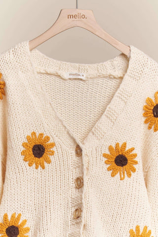 Sunflower V Neck Cardigan