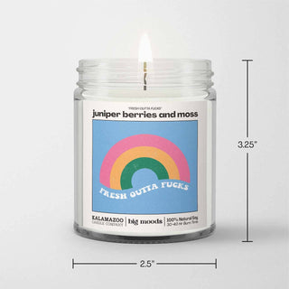 "Fresh Outta Fucks"  Soy Candle