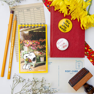Snoopy Flower Bouquet Mini Notebook