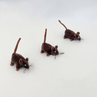 Brown Mouse Cat Toy