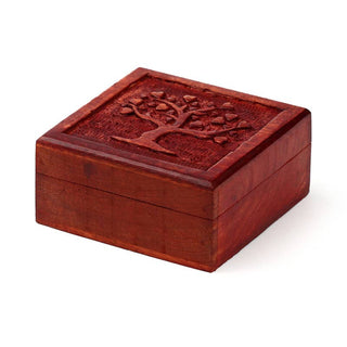 Carved Tree of Life Trinket Box