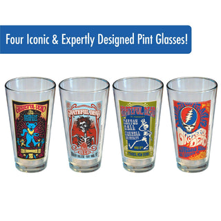 Grateful Dead Drinking Glasses: Live on Tour