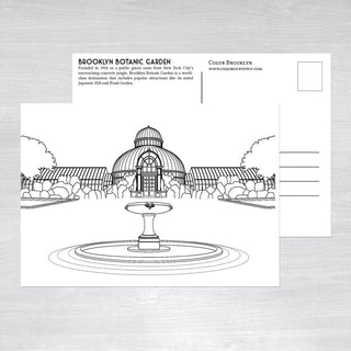 Assorted Brooklyn Coloring Postcards