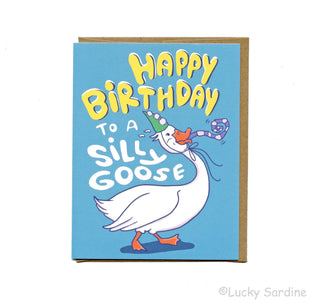Silly Goose Greeting Card