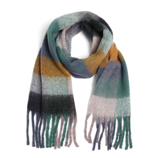 Plaid Oblong Scarf Shawl