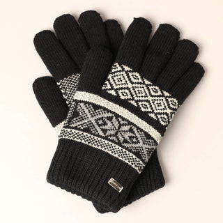 Men's Premium Wool Blend Knitted Winter Gloves