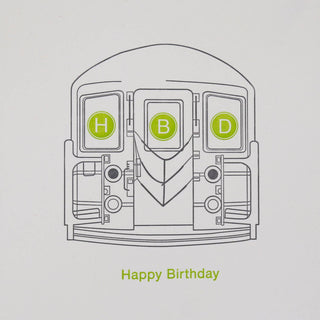 Subway Birthday Greeting Card