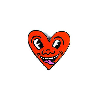 Keith Haring Heart Enamel Pin