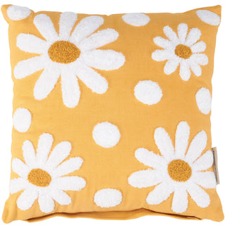Tufted Daisy Pillow